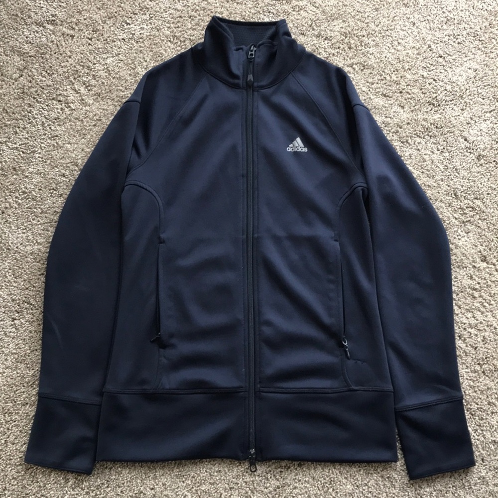 Adidas Navy Blue Zip-up Jacket